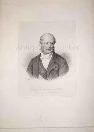 Seller image for Friedrich Freiherr von Beust, kaiserl: knigl: sterr. Reichskanzler [1809-1886]. Orig. Lithographie. for sale by Antiquariat Lcker