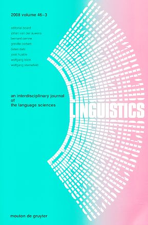Bild des Verkufers fr Lingistics. 2008 volume 46-3. an interdisciplinary journal of the language sciences. zum Verkauf von Fundus-Online GbR Borkert Schwarz Zerfa