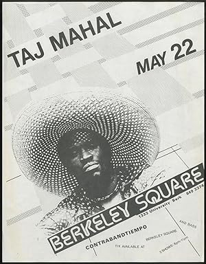 Bild des Verkufers fr [Punk Flyer]: Taj Mahal at Berkeley Square zum Verkauf von Between the Covers-Rare Books, Inc. ABAA