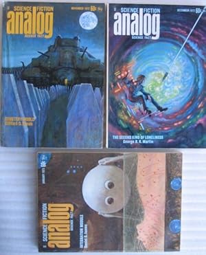 Immagine del venditore per Analog Science Fiction - Science Fact November, December 1972 & January 1973 featuring "Cemetery World" by Clifford D. Simak in 3 parts, + The Second Kind of Loneliness, Original Sin, A Thing of Beaury, Year 3 of the Shark, Request for Proposal, ++++ venduto da Nessa Books