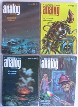 Imagen del vendedor de Analog Science Fiction - Science Fact June, July, August & September 1970 featuring "Star Light" by Hal Clement + Compulsion, A Tale of the Ending, Message to an Alien, Meet a Crazy Lady Week, Brillo, Heavy Thinker, Lost Newton, Talk with the Animals, +++ a la venta por Nessa Books