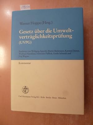 Imagen del vendedor de Gesetz ber die Umweltvertrglichkeitsprfung : (UVPG) ; Kommentar a la venta por Gebrauchtbcherlogistik  H.J. Lauterbach