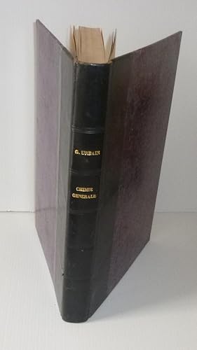 Imagen del vendedor de Trait de chimie gnrale. Notions et principes fondamentaux. Paris. Hermann et Cie diteurs. 1939. a la venta por Mesnard - Comptoir du Livre Ancien