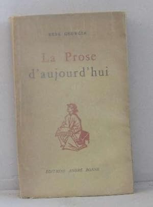 La prose d'aujourd'hui