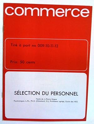 Sélection du personnel