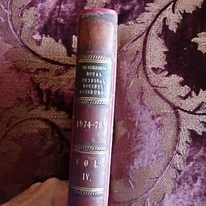 Proceedings of the Royal Physical Society of Edinburgh Vol. IV 1874-78