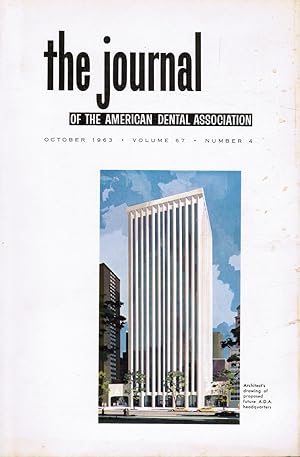 Imagen del vendedor de The Journal of the American Dental Association: October 1963 a la venta por Bookshop Baltimore