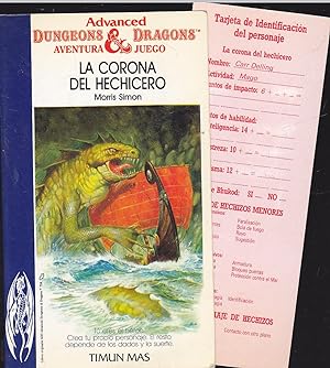 ADVANCED DUNGEONS & DRAGONS Aventura Juego 8 - LA CORONA DE HECHICERO -Volúmen II de la trilogía ...