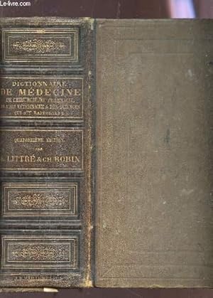 Seller image for DICTIONNAIRE DE MEDECINE DE CHIRURGIE DE PHARMACIE - DE L'ART VETERINAIRE ET DES SCIENCES QUI S'Y RAPPORTENT / 14e EDITION. for sale by Le-Livre