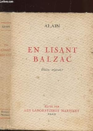 Bild des Verkufers fr EN LISANT BALZAC / EDITION ORIGNALE. zum Verkauf von Le-Livre