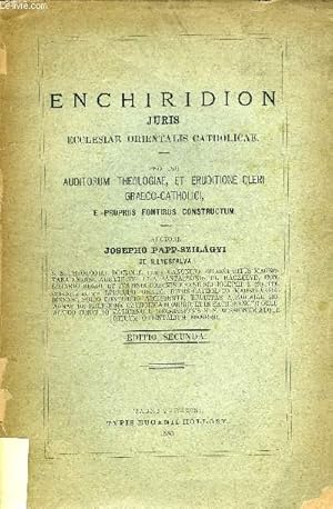 Seller image for ENCHIRIDION JURIS ECCLESIAE ORIENTALIS CATHOLICAE for sale by Le-Livre