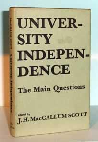 Imagen del vendedor de University Independence: The Main Questions a la venta por Alanjo Books