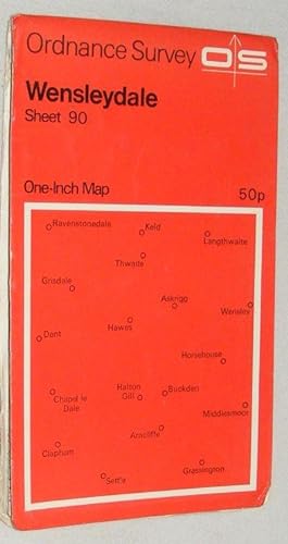 Wensleydale. One-inch Map of Great Britain Sheet 90. 1:63360 Seventh Series