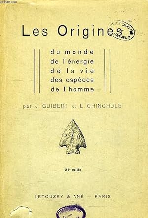 Seller image for LES ORIGINES, QUESTIONS D'APOLOGETIQUE for sale by Le-Livre