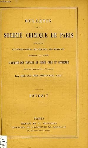 Seller image for ACTION DE L'HYDROGENE SUR LES SOLUTIONS DE NITRATE D'ARGENT, PURIFICATION DE L'HYDROGENE for sale by Le-Livre