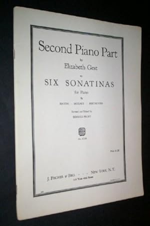 Second Piano Part to Six Sonatinas for Piano.