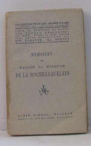 Image du vendeur pour Mmoires de madame la marquise de la rochejaquelein mis en vente par crealivres