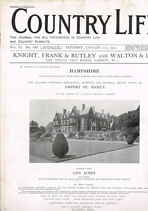 Country Life Magazine. Jan.21st. 1922