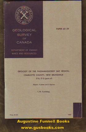 Geology of the Passamaquoddy Bay Region, Charlotte County, New Brunswick