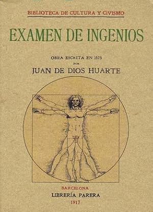 EXAMEN DE INGENIOS (obra Escrita En 1575)