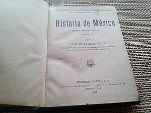 Image du vendeur pour Historia de Mxico. Tomo I: poca precortesiana. Tomo II: poca colonial. (2 tomos). mis en vente par Librera "Franz Kafka" Mxico.