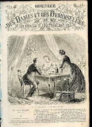 Bild des Verkufers fr MONITEUR DES DAMES ET DES DEMOISELLES ET BRODEUSE ILLUSTREE REUNIS -juillet 1867 / Les deux avares / Toilette de ville et de campagne, du matin / 1 gravure couleurs / CAche pot / Brioche en laine / Ecran / etc. zum Verkauf von Le-Livre