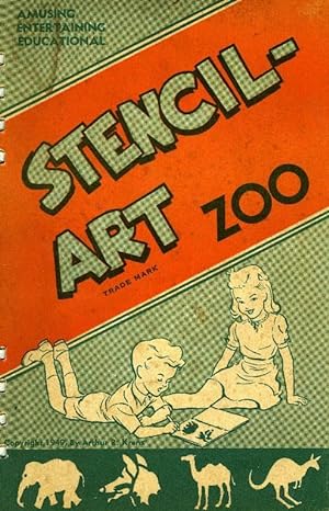 Stencil-Art Zoo, including stencil of Kangaroo