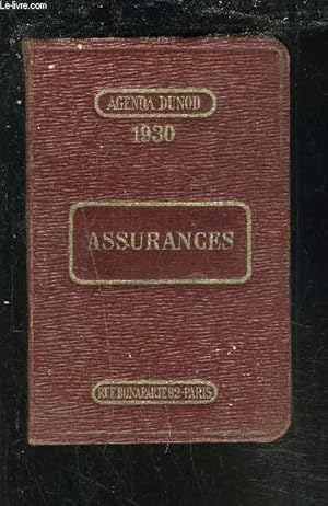 Imagen del vendedor de ASSURANCES. a la venta por Le-Livre