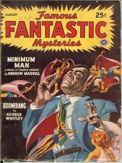 Immagine del venditore per FAMOUS FANTASTIC MYSTERIES: August, Aug. 1947 ("Minimum Man") venduto da Books from the Crypt