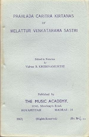 Imagen del vendedor de Prahlada Caritra Kirtanas of Melattur Venkatarama Sastri a la venta por Florida Mountain Book Co.