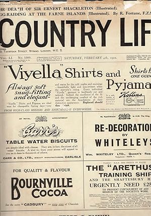 Country Life Magazine Feb.4th 1922