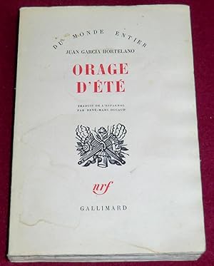 Seller image for ORAGE D'ETE for sale by LE BOUQUINISTE