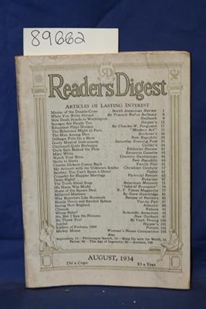 Seller image for Reader's Digest, When Your Write Abroad by Francis Rufus Bellamy, Education Plays hookey by Charles W. Ferguson for sale by Princeton Antiques Bookshop