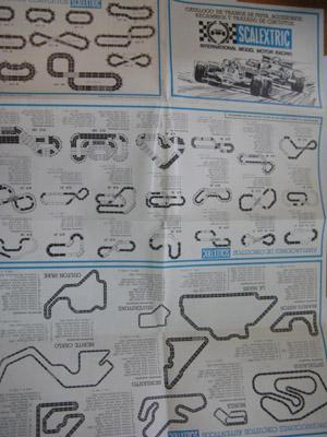 Folletos - Brochures : SCALEXTRIC : Catálogo de Tramos de Pista, Accesorios, Recambios y Trazado ...