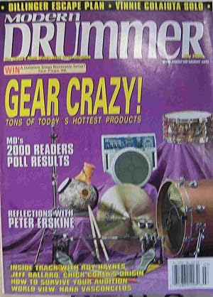 Immagine del venditore per Modern Drummer (July 2000) Volume 24, Number 7 venduto da First Class Used Books