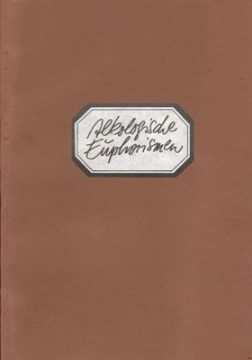 Alkologische Euphorismen (Rupps Bilderbuch) Bezeichnete Bierzettel gesammelt 1971-1975