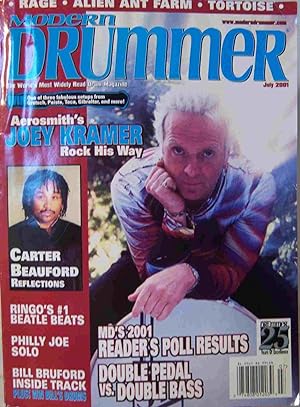 Imagen del vendedor de Modern Drummer (July 2001) Volume 25, Number 7 a la venta por First Class Used Books