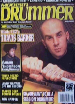 Imagen del vendedor de Modern Drummer ( August 2001) Volume 25, Number 8 a la venta por First Class Used Books