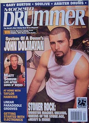 Imagen del vendedor de Modern Drummer (September 2001) Volume 25, Number 9 a la venta por First Class Used Books