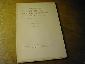 Bild des Verkufers fr Deutschlands Geschichtsquellen im Mittelalter. Vorzeit und Karolinger. Beiheft: Die Rechtsquellen zum Verkauf von Antiquariat Fuchseck
