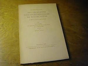 Image du vendeur pour Deutschlands Geschichtsquellen im Mittelalter. Vorzeit und Karolinger. I. Heft: Die Vorzeit Von Den Anfngen Bis Zur Herrschaft Der Karolinger mis en vente par Antiquariat Fuchseck