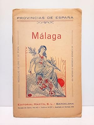 MALAGA. Colección de Cartas Corográficas / Bajo la dirección de Benito Chias Carbó; Datos facilit...