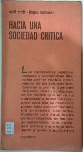 Imagen del vendedor de Hacia una sociedad crtica a la venta por Librera La Candela