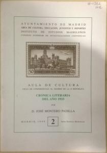 Imagen del vendedor de Crnica literaria del ao 1933 a la venta por Librera La Candela