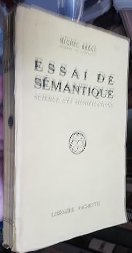 Seller image for Essai de smantique, science des significations for sale by Librera La Candela