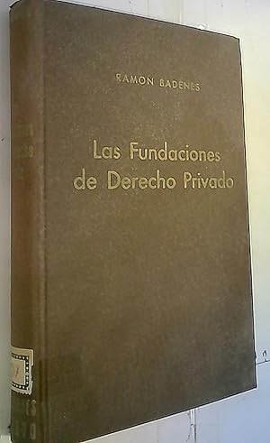 Imagen del vendedor de Las fundaciones de derecho privado a la venta por Librera La Candela