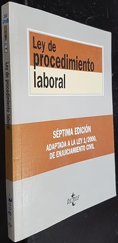 Imagen del vendedor de Ley de procedimiento laboral. Edicin preparada por . a la venta por Librera La Candela