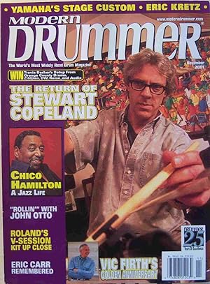 Immagine del venditore per Modern Drummer (November 2001) Volume 25, Number 11 venduto da First Class Used Books