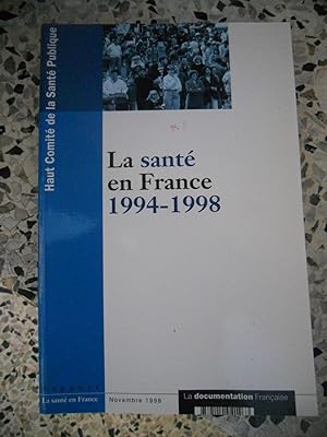 Image du vendeur pour La sante en France 1994-1998 mis en vente par Frederic Delbos