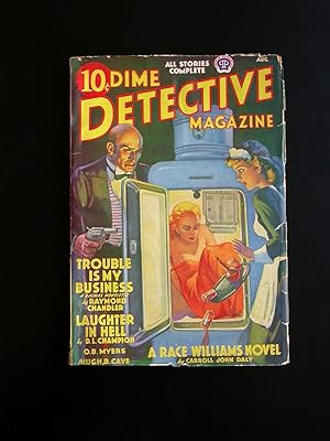 Imagen del vendedor de First Publication of Raymond Chandler's Story "Trouble is My Business" in: Dime Detective, August 1939 a la venta por Yves G. Rittener - YGRbookS